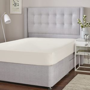 Silentnight Cotton Rich Fitted Sheet - Cream