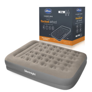 Silentnight Camping Collection Flocked Airbed with Built-in Electric Pump