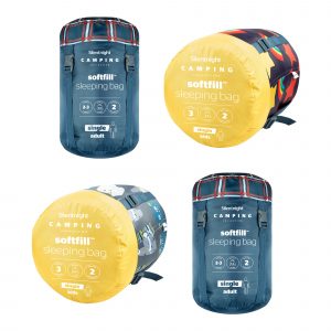 Silentnight Camping Collection Family Pack Sleeping Bags - 4 Pack - Single