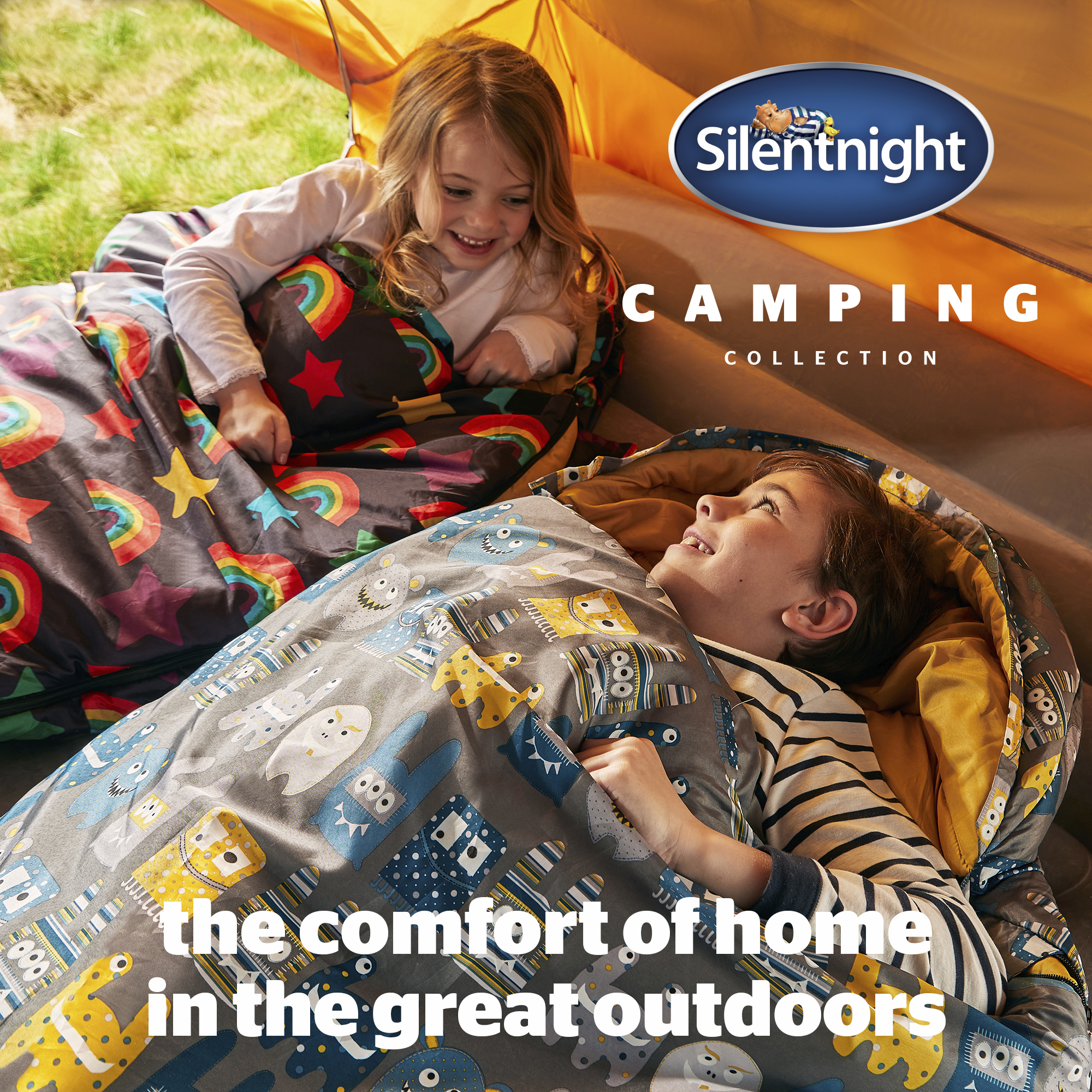 Silentnight Camping Collection Kids Bundle - Rainbow Print - Image 4