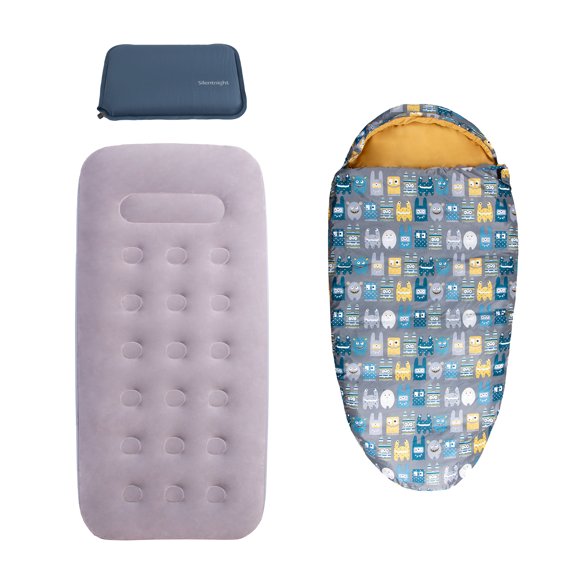 Silentnight Camping Collection Kids Bundle - Monster Print
