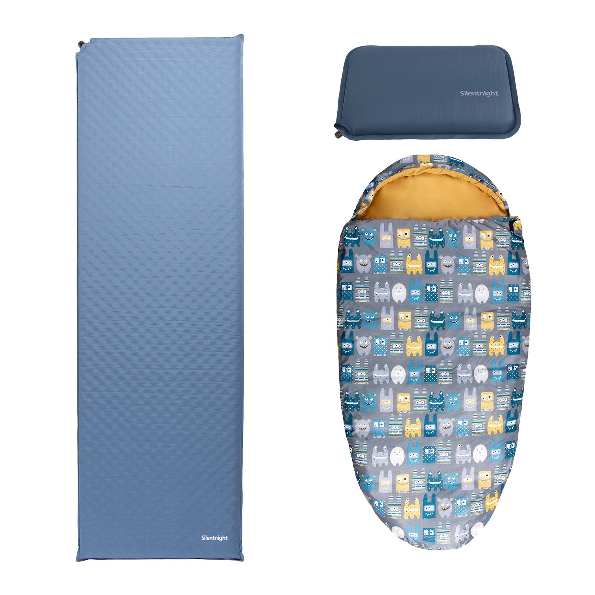 Silentnight Camping Collection Kids Bundle - Monster Print - Image 3