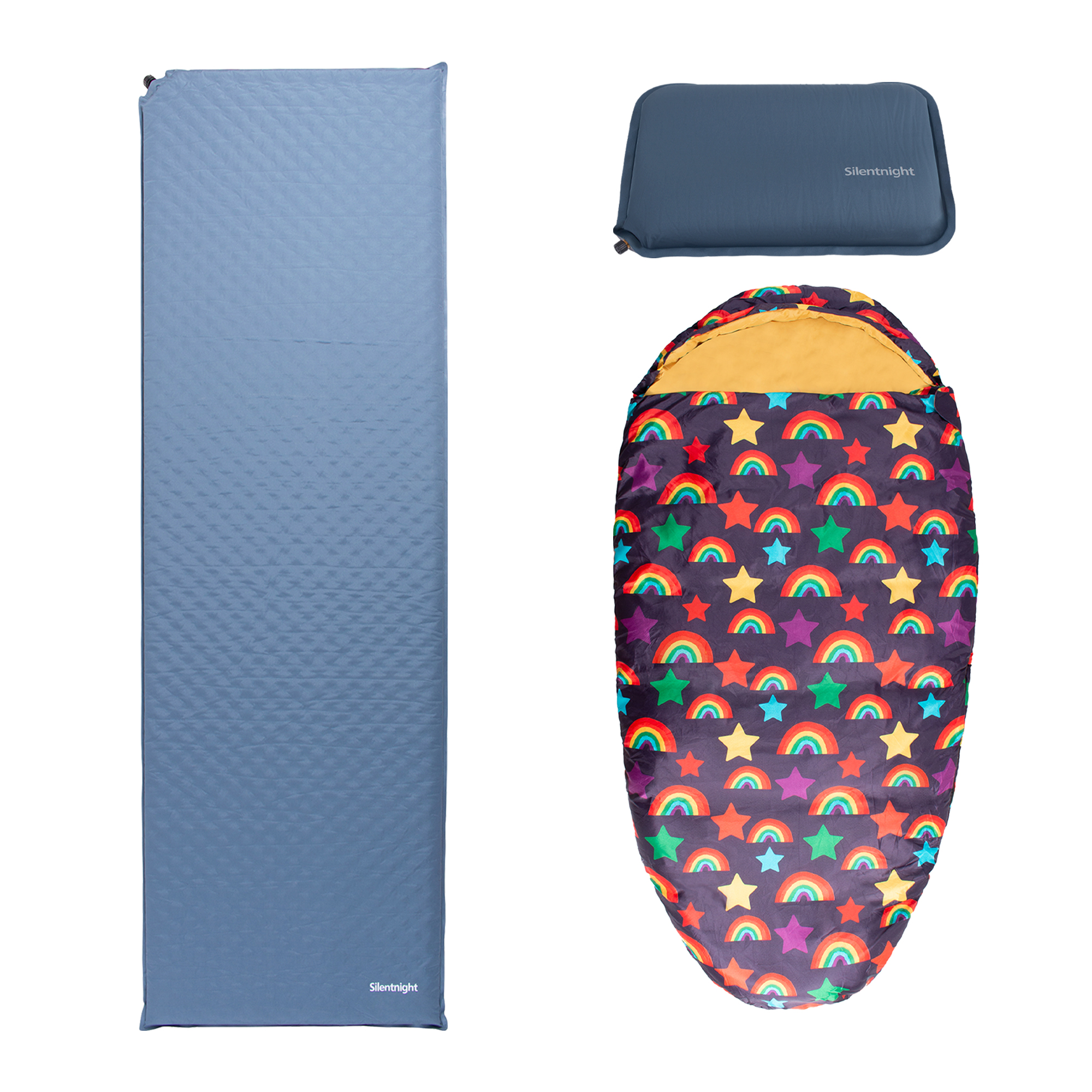 Silentnight Camping Collection Kids Bundle - Rainbow Print - Image 3